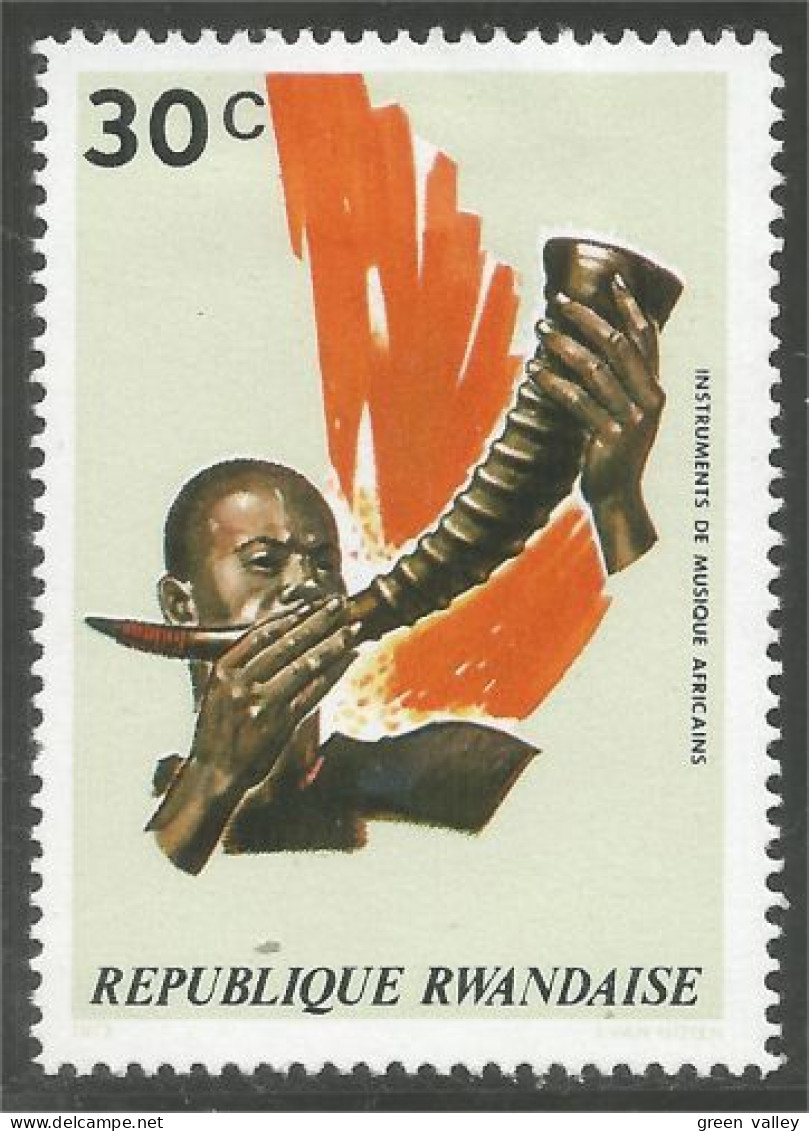 777 Rwanda Music Musique Costume MNH ** Neuf SC (RWA-187b) - Unused Stamps