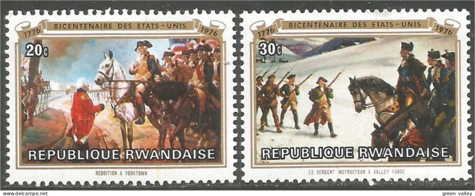 777 Rwanda Bicentennaire Américain American Bicentennial MNH ** Neuf SC (RWA-192a) - Militaria