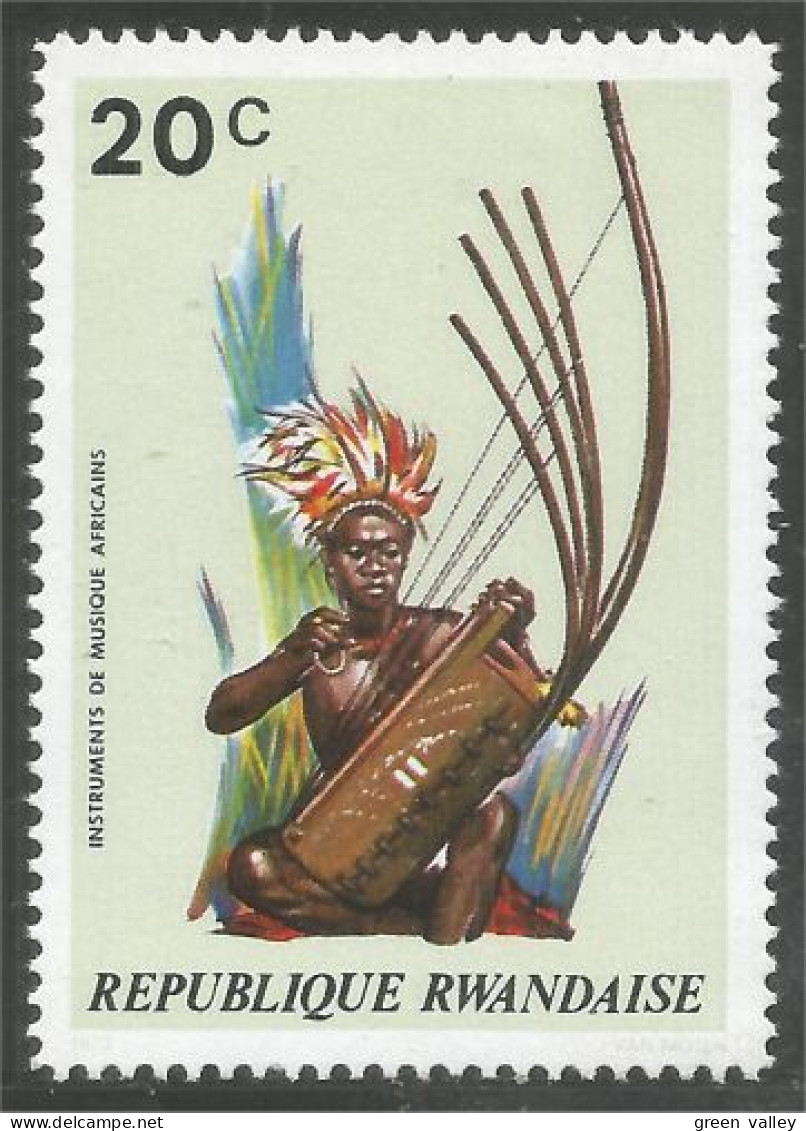 777 Rwanda Music Musique Longombe Costume MH * Neuf (RWA-186c) - Unused Stamps