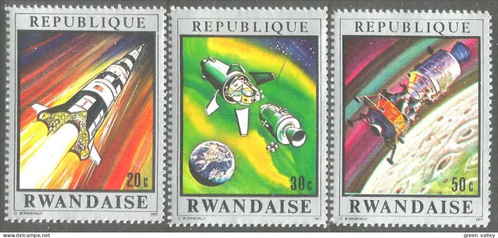 777 Rwanda Espace Space Apollo Satellite MNH ** Neuf SC (RWA-174) - Afrique