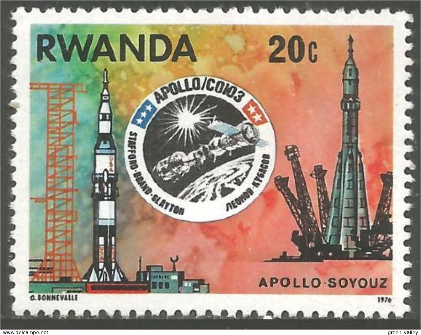 777 Rwanda Espace Space Apollo Soyouz Soyuz MNH ** Neuf SC (RWA-175a) - Ongebruikt