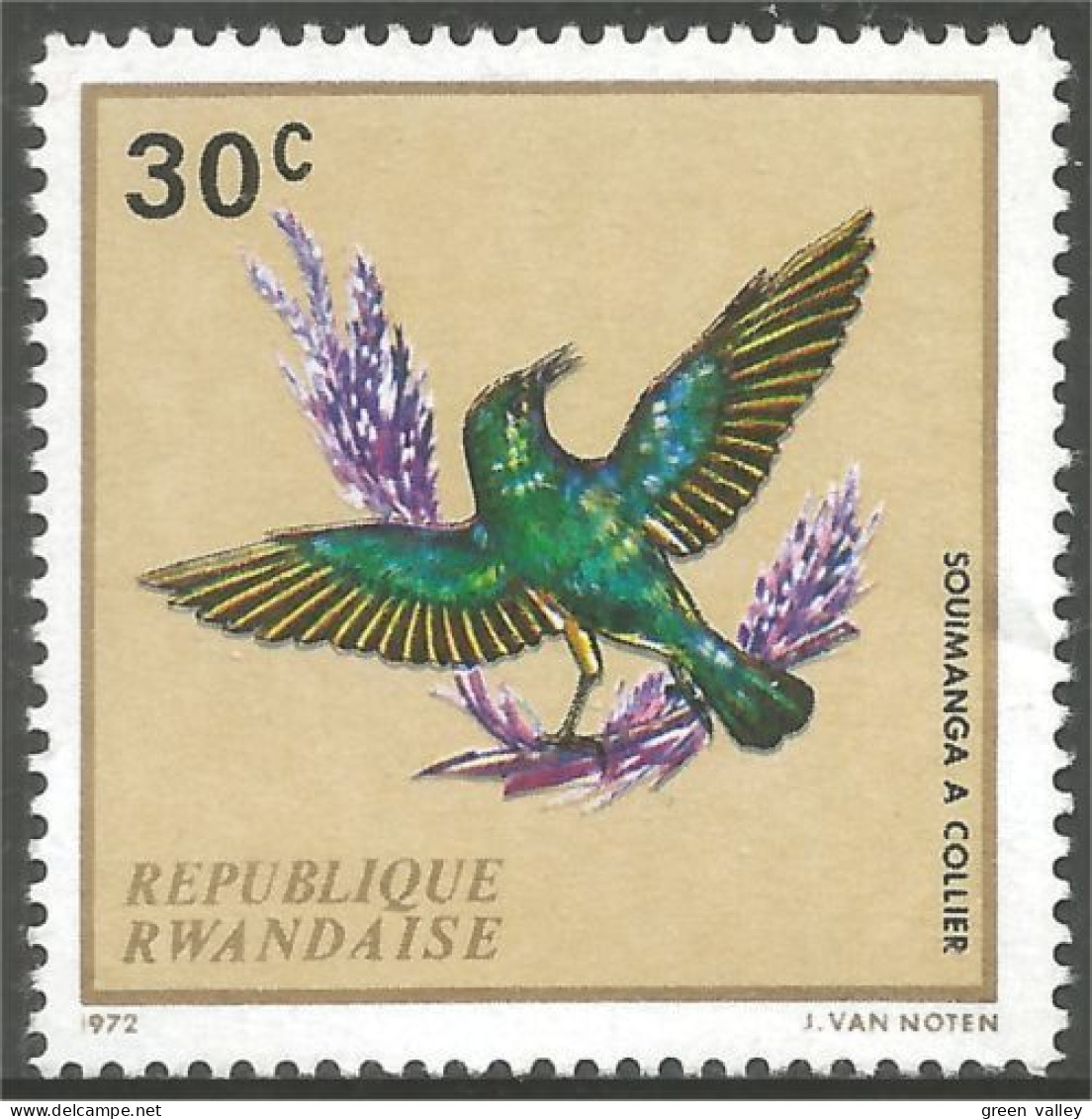 777 Rwanda Oiseau Bird Vogel Uccello Souimanga Sunbird MNH ** Neuf SC (RWA-171a) - Sonstige & Ohne Zuordnung