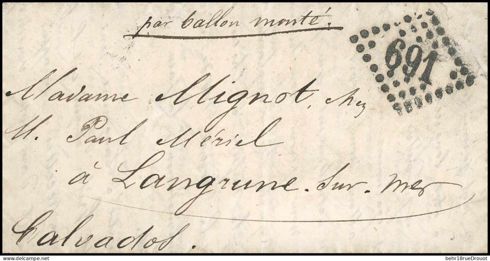 Obl. 37 - Pli Confié Des ETATS-UNIS. 20c. Siège (déf.), Utilisé Pour Sceller Le Courrier, S/lettre Manuscrite De PARIS D - Krieg 1870