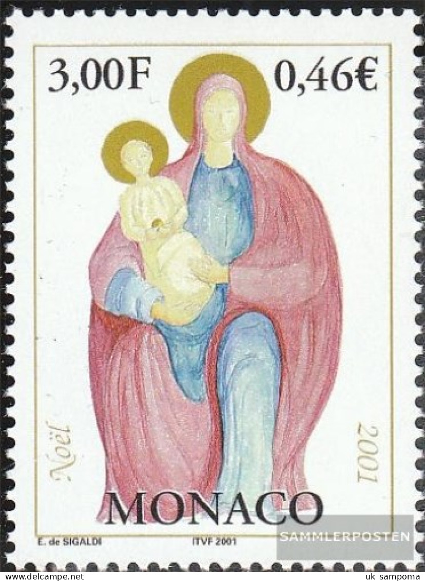 Monaco 2570 (complete Issue) Unmounted Mint / Never Hinged 2001 Christmas - Unused Stamps