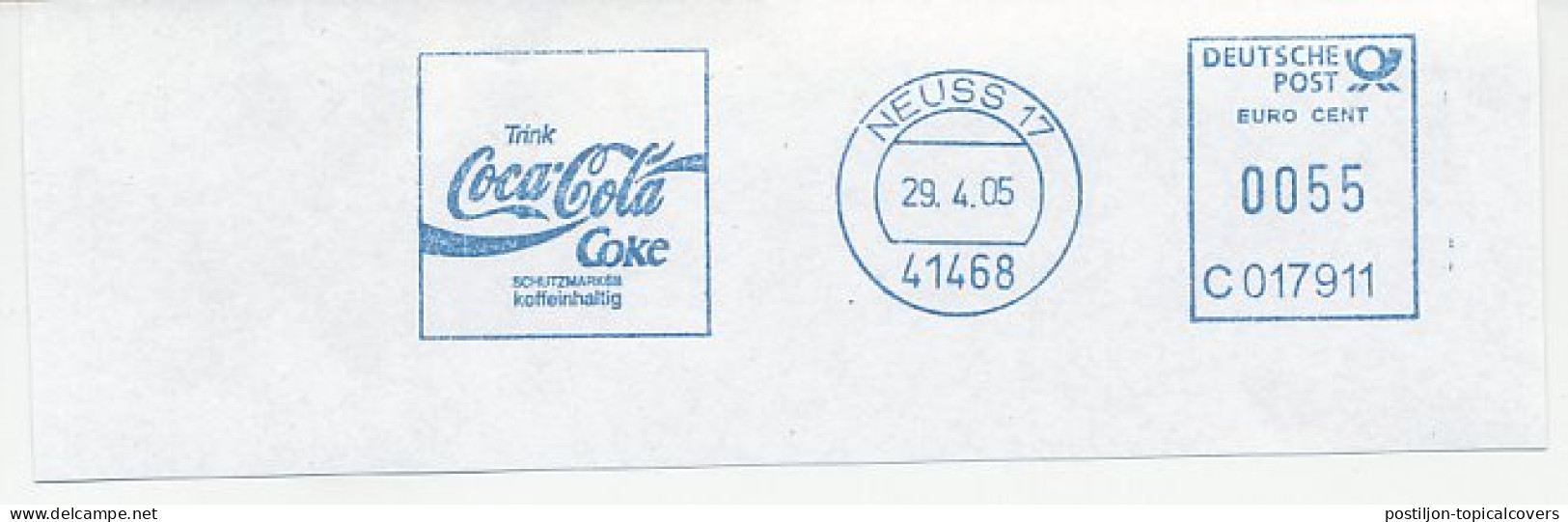 Meter Cut Germany 2005 Coca Cola - Autres & Non Classés