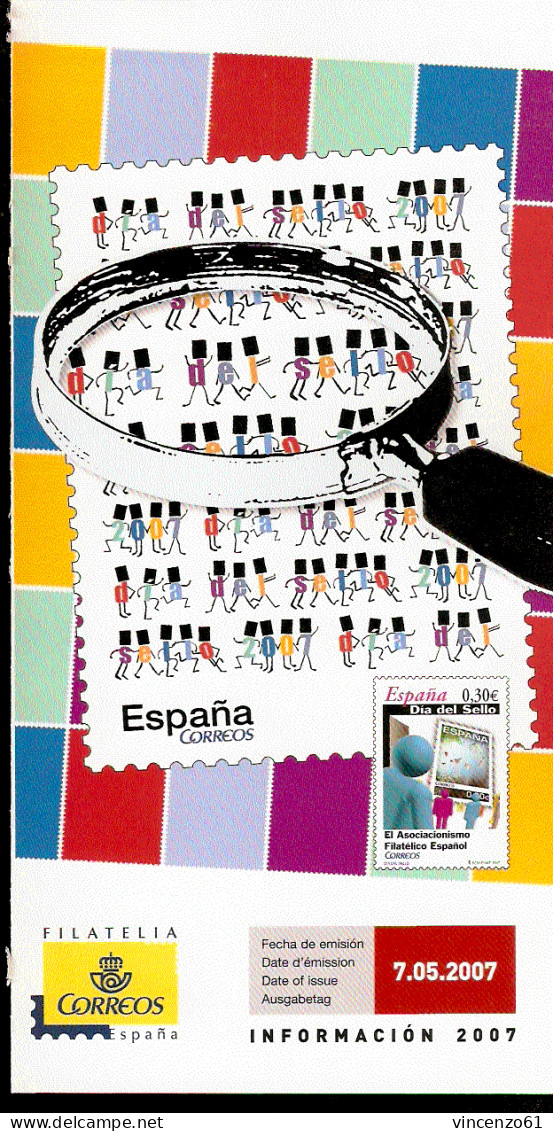 2007 Bollettino Bulletin Espana Associazionismo - Briefmarken Auf Briefmarken