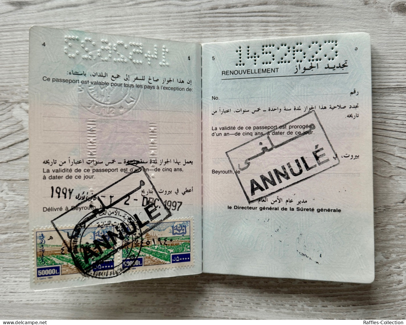 Lebanon 1997 Passport Passeport Reisepass Passaporto Pasaporte - Documenti Storici