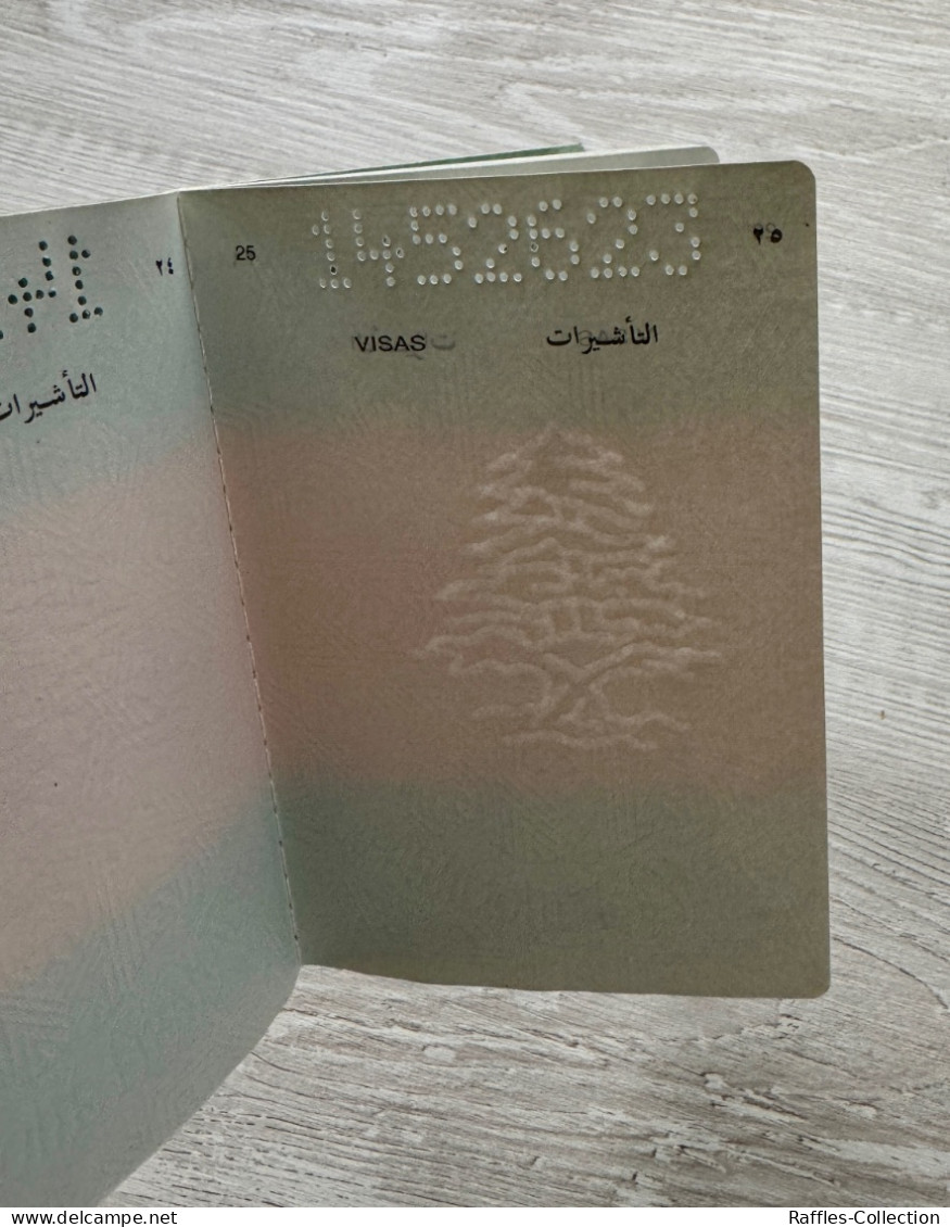 Lebanon 1997 passport passeport reisepass passaporto pasaporte