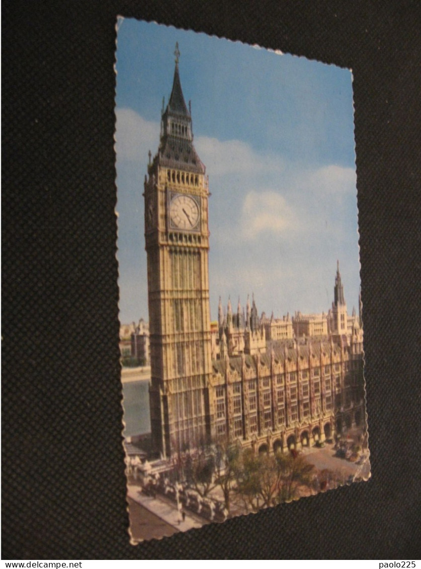 LONDRA - PARLIAMENT PICCOLA  COLORI VG 1960 - Houses Of Parliament