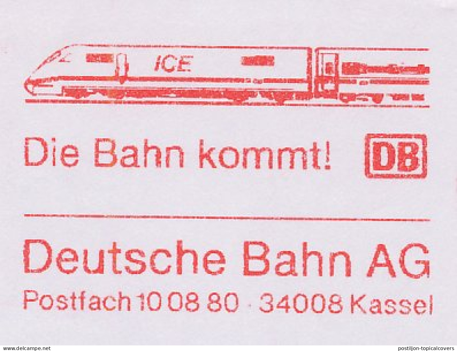 Meter Cut Germany 1999 Deutsche Bahn - ICE - Treni