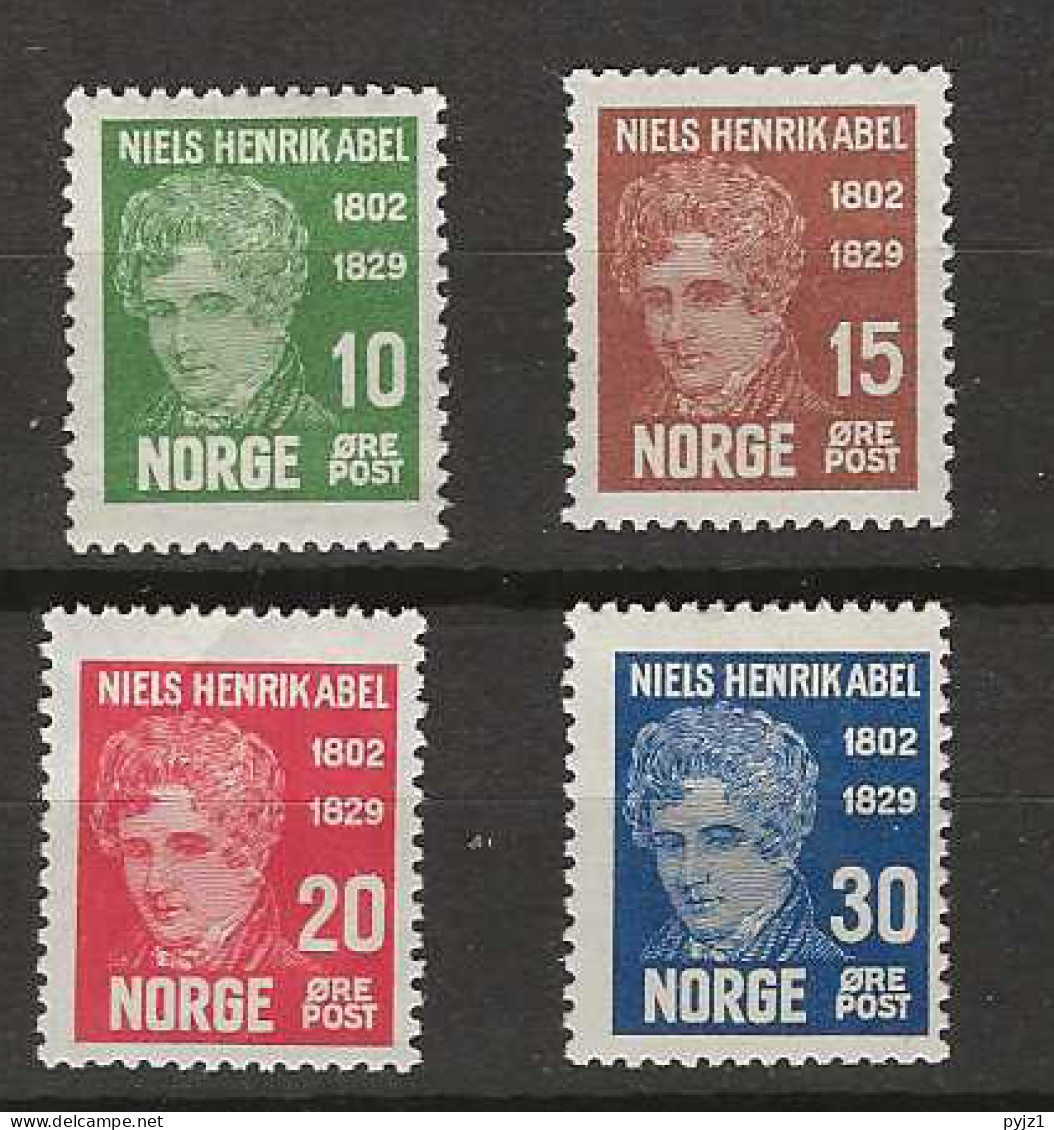 1929 MNH Norway Mi 150-53 Postfris** - Ongebruikt