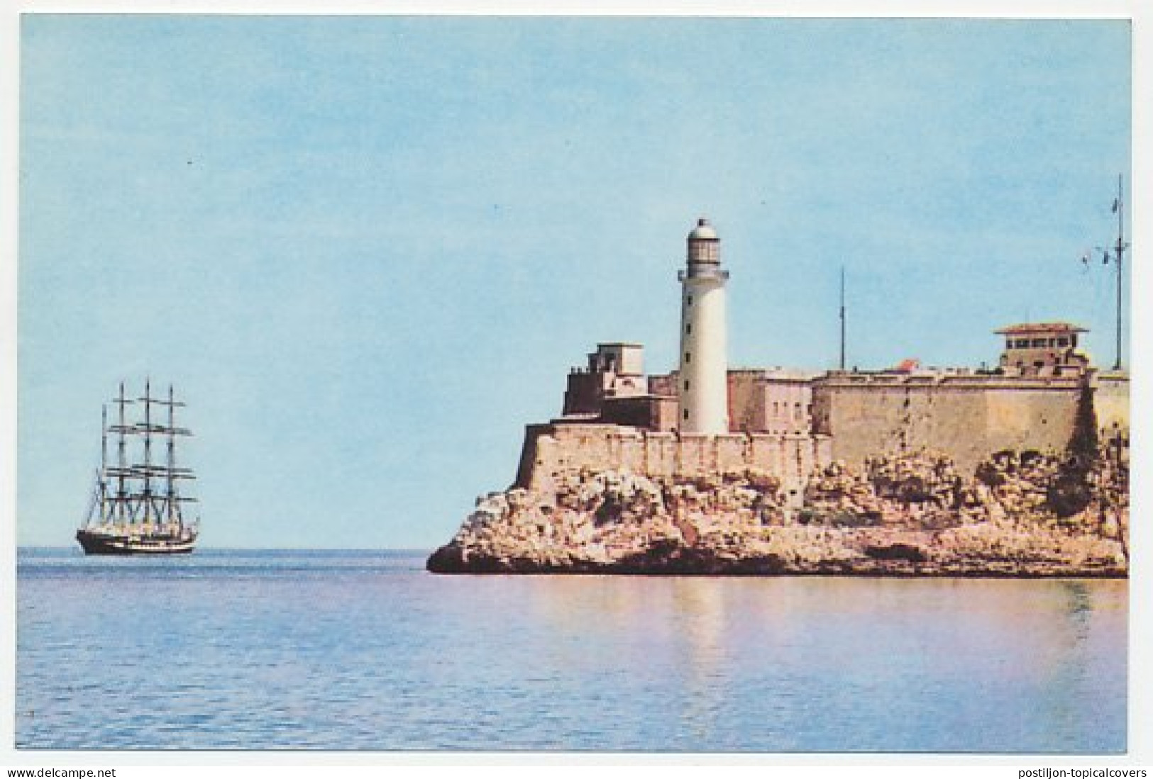 Postal Stationery Cuba Lighthouse Havana - Castle Del Morro - Faros