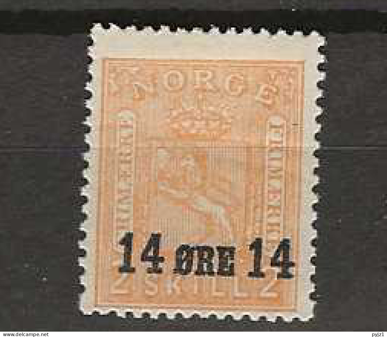 1929 MNH Norway Mi 154 Postfris** - Ongebruikt