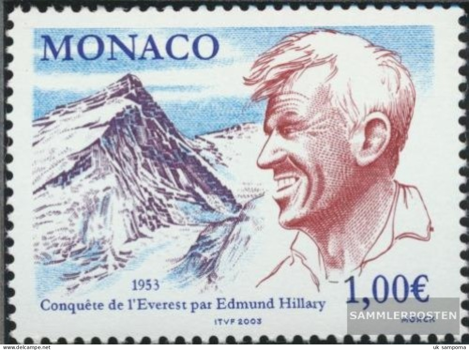 Monaco 2664 (complete Issue) Unmounted Mint / Never Hinged 2003 First Ascent Of Mount Everest - Unused Stamps