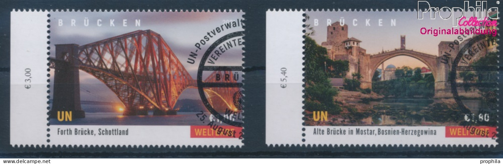 UNO - Wien 1113-1114 (kompl.Ausg.) Gestempelt 2021 Brücken Und Wasserstraßen (10357152 - Gebraucht
