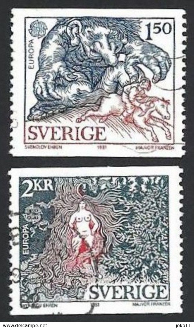 Schweden, 1981, Michel-Nr. 1141-1142, Gestempelt - Gebruikt
