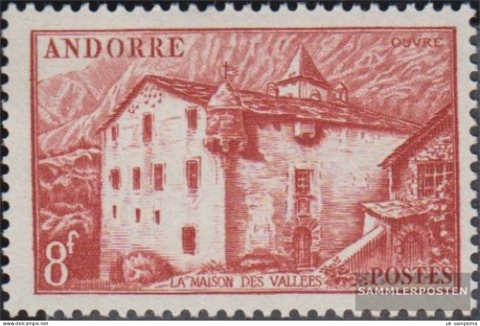 Andorra - French Post 124 Unmounted Mint / Never Hinged 1944 Landscapes - Markenheftchen