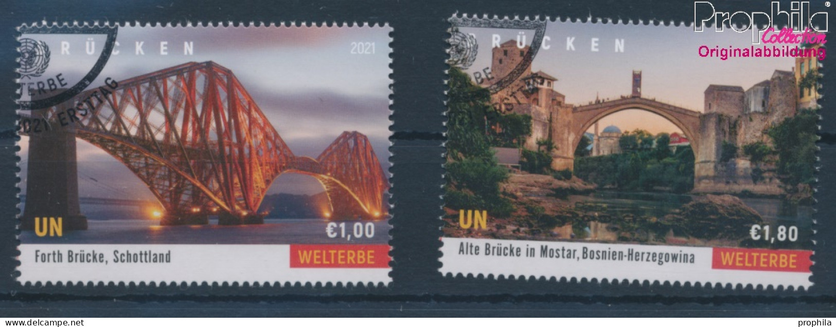 UNO - Wien 1113-1114 (kompl.Ausg.) Gestempelt 2021 Brücken Und Wasserstraßen (10357157 - Used Stamps