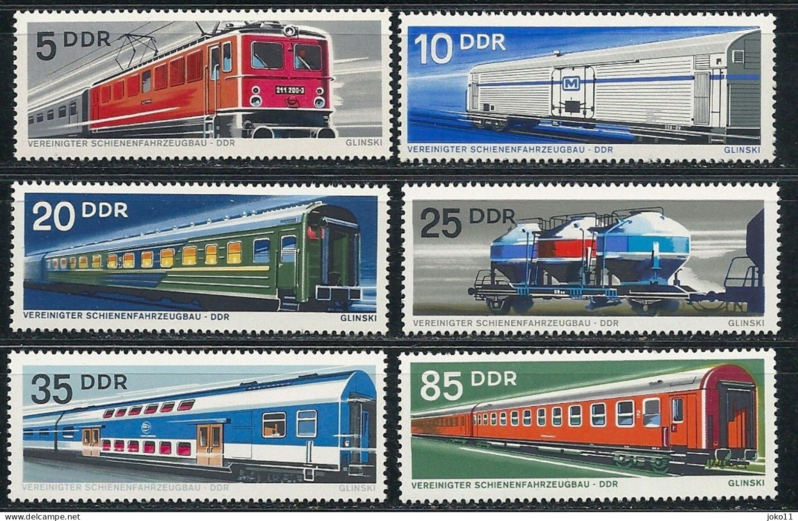 DDR, 1973, Michel-Nr. 1844-1849, **postfrisch - Unused Stamps