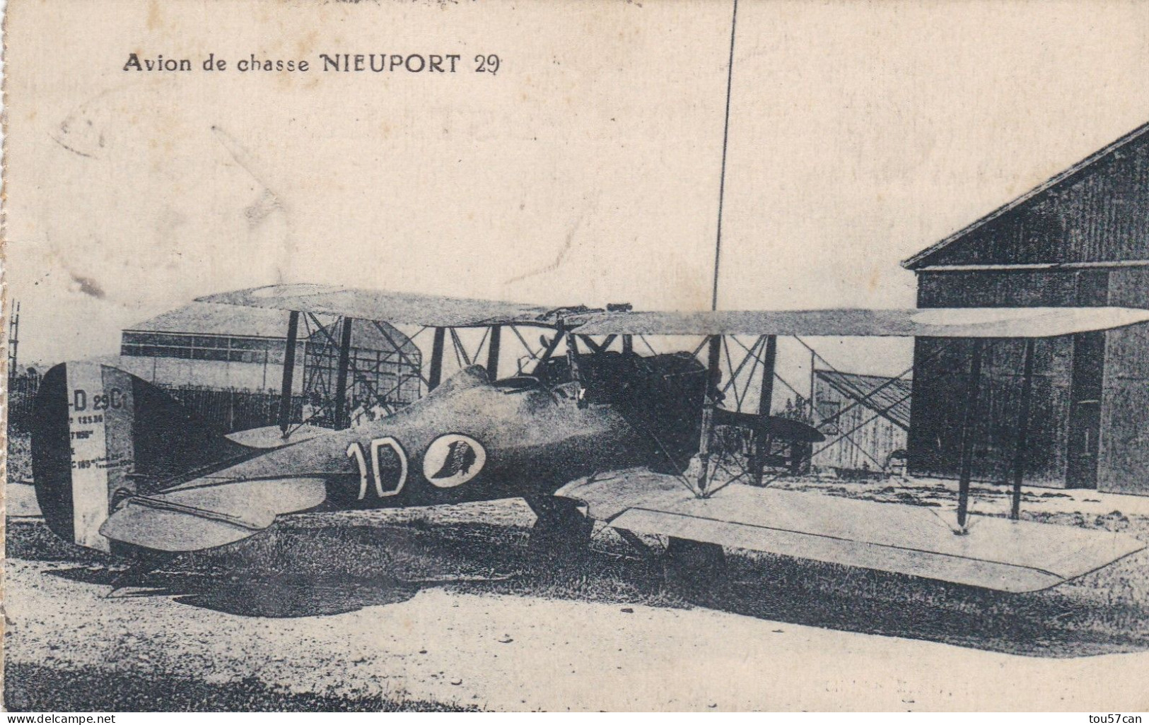 AVION  DE  CHASSE  -  "  N I E U P O R T  29  "  -   CPA  EN  EXCELLENT  ETAT. - 1914-1918: 1ère Guerre
