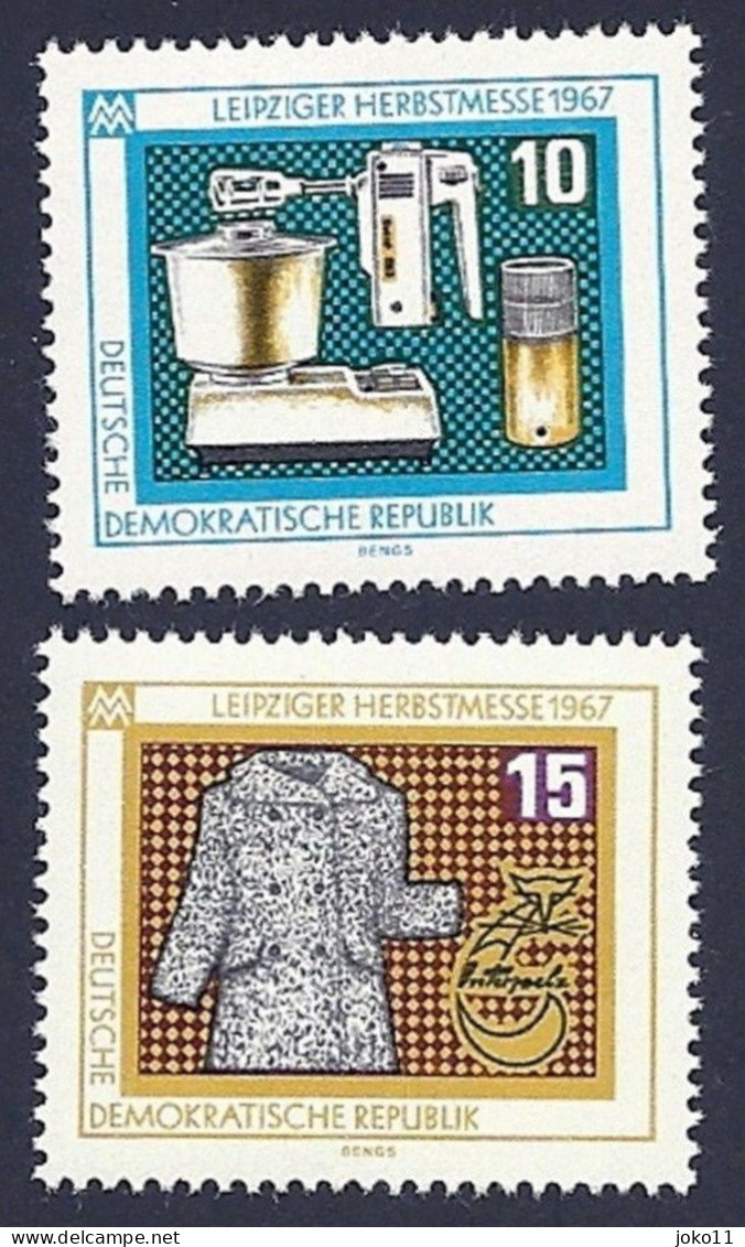 DDR, 1967, Michel-Nr. 1306-1307, **postfrisch - Ungebraucht