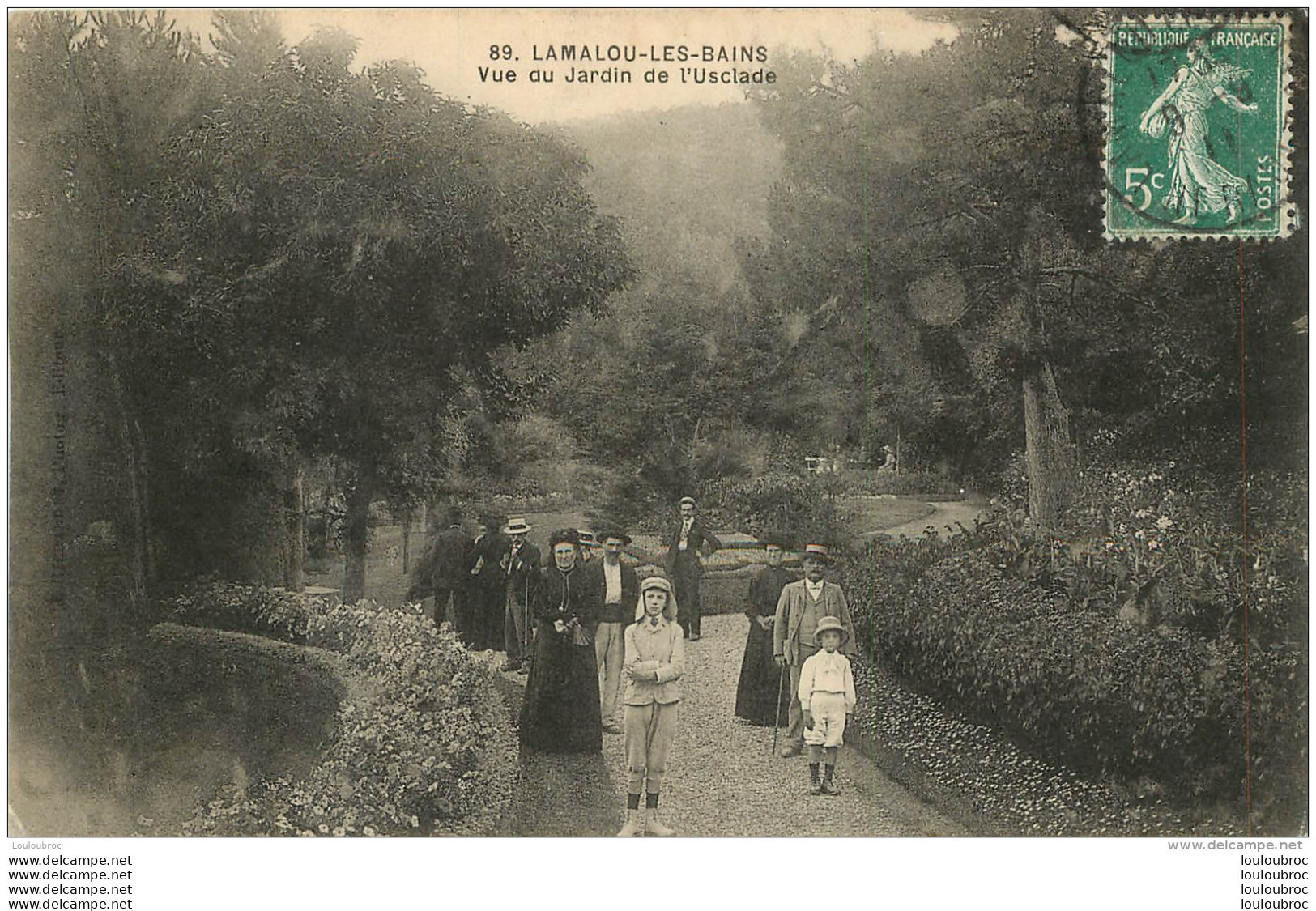 LAMALOU LES BAINS VUE DU JARDIN DE L'USCLADE - Lamalou Les Bains