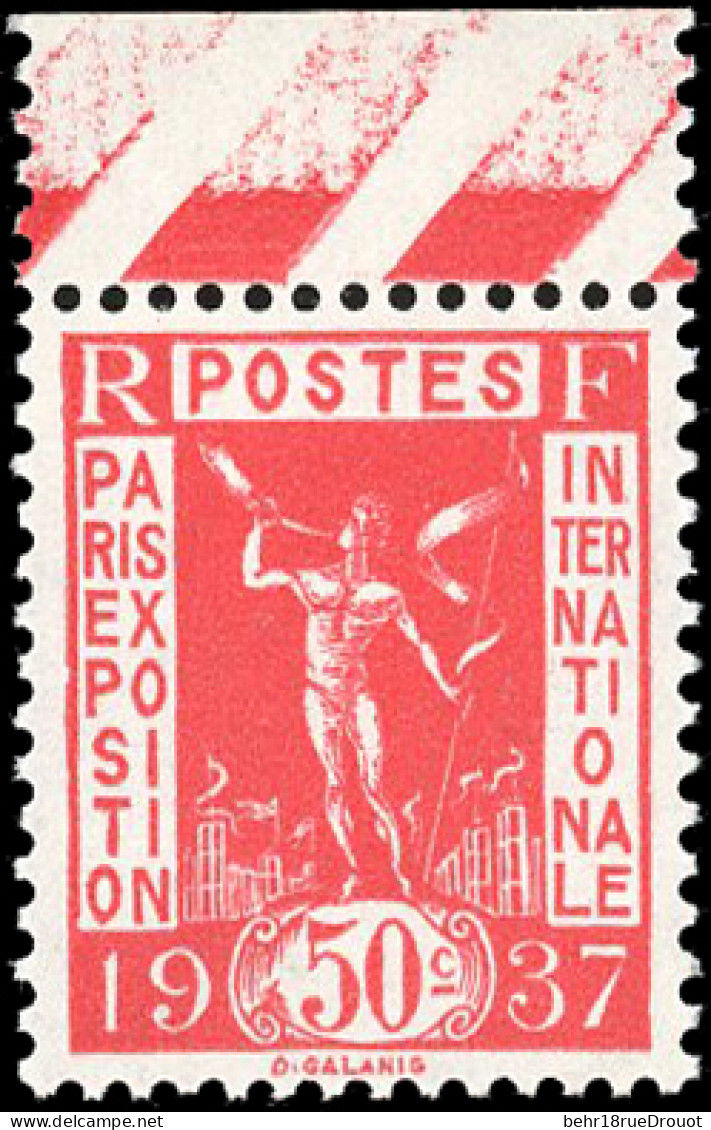 ** 352A - Exposition De 1937. 50c. Rouge Carminé. Non émis. HdeF. SUP. RR. - Other & Unclassified