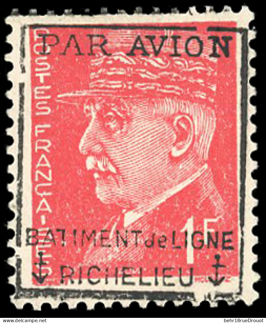 ** 2 - 1F. Richelieu Rouge. SUP. - Military Airmail