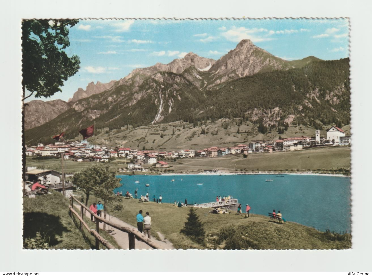 AURONZO  DI  CADORE (BL):  IL  LIDO  -  FOTO  BROMOCOLOR  -  FG - Invasi D'acqua & Impianti Eolici