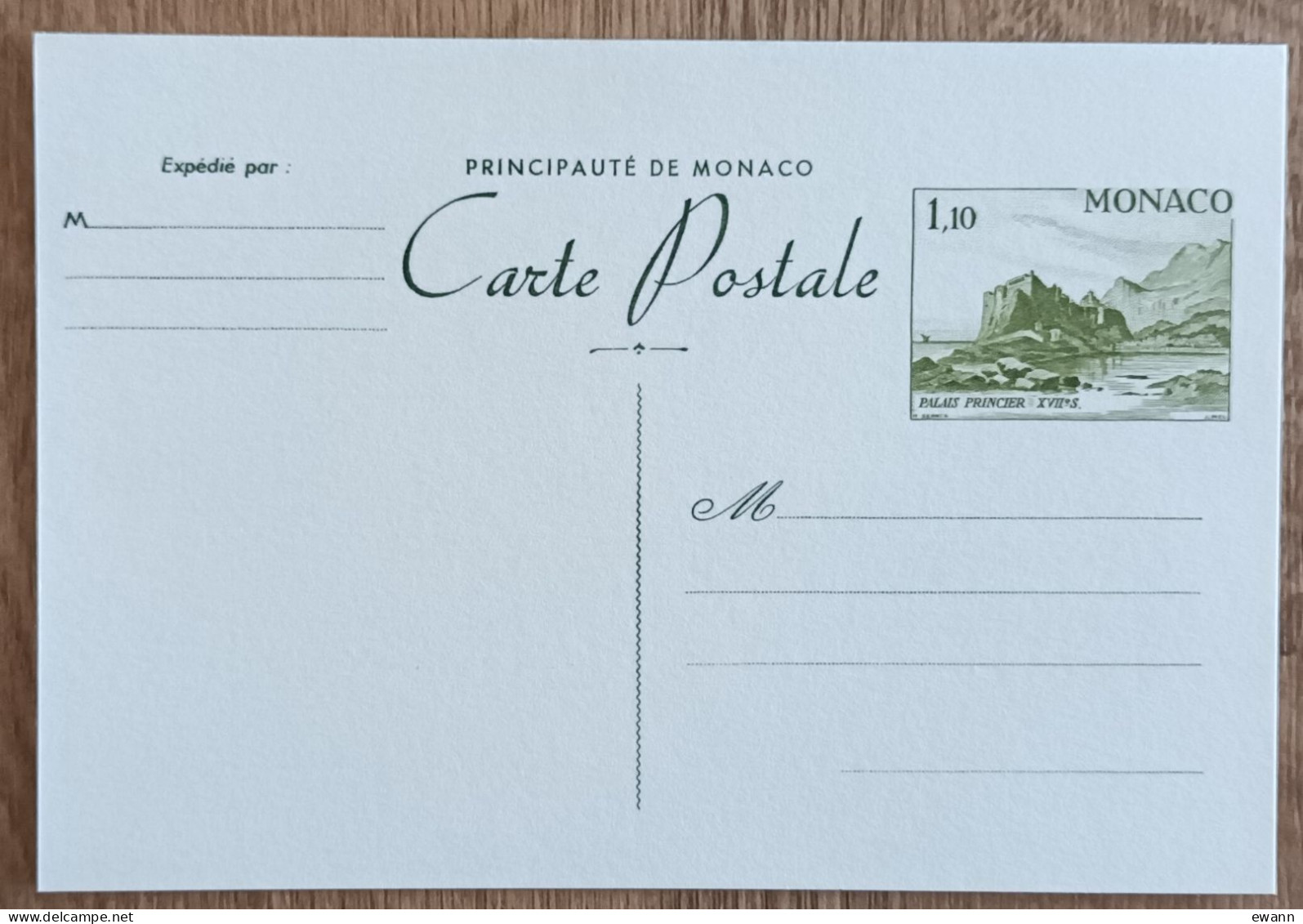 Monaco - Entier Postal YT N°35 - Palais Princier - 1980 - Neuf - Entiers Postaux