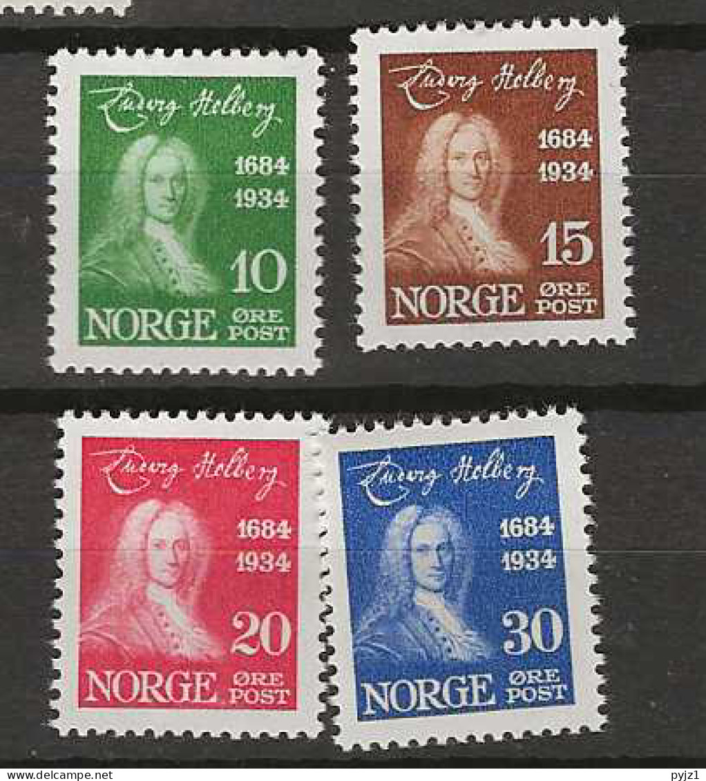 1934 MNH Norway Mi 168-71 Postfris** . - Neufs