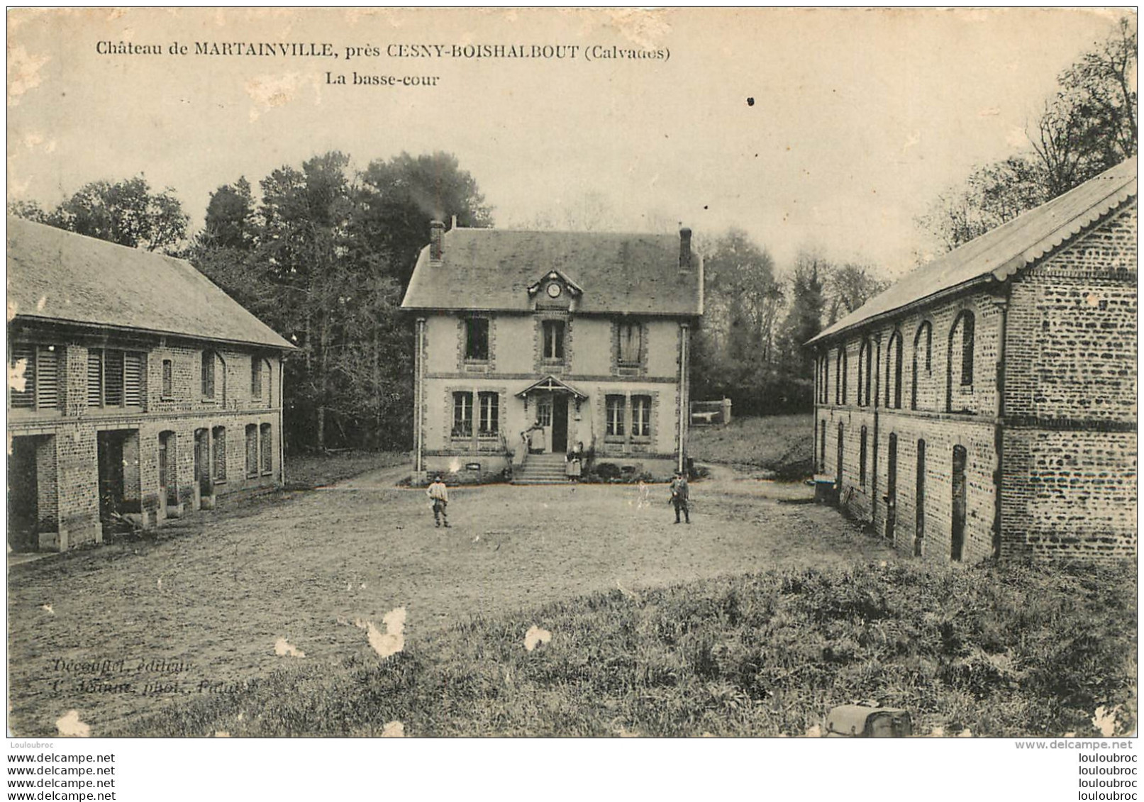 CHATEAU DE MARTAINVILLE PRES CESNY BOISHALBOUT LA BASSE COUR - Sonstige & Ohne Zuordnung