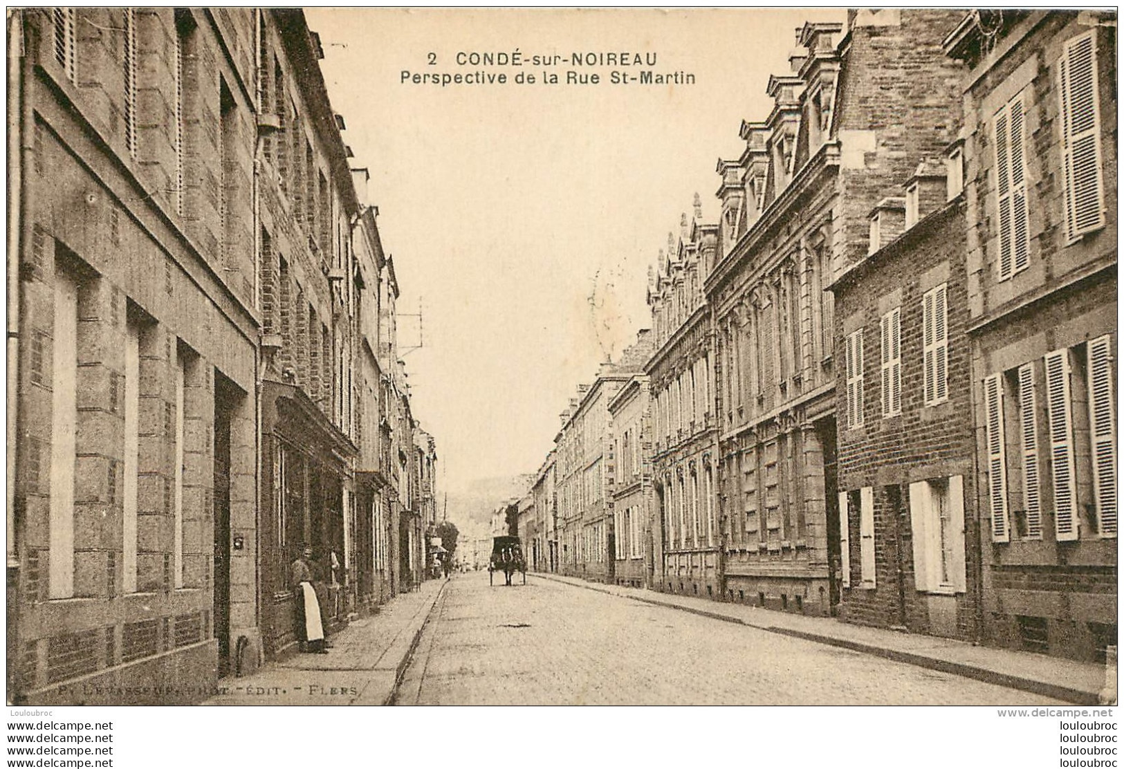 CONDE SUR NOIREAU PERSPECTIVE DE LA RUE SAINT MARTIN - Sonstige & Ohne Zuordnung