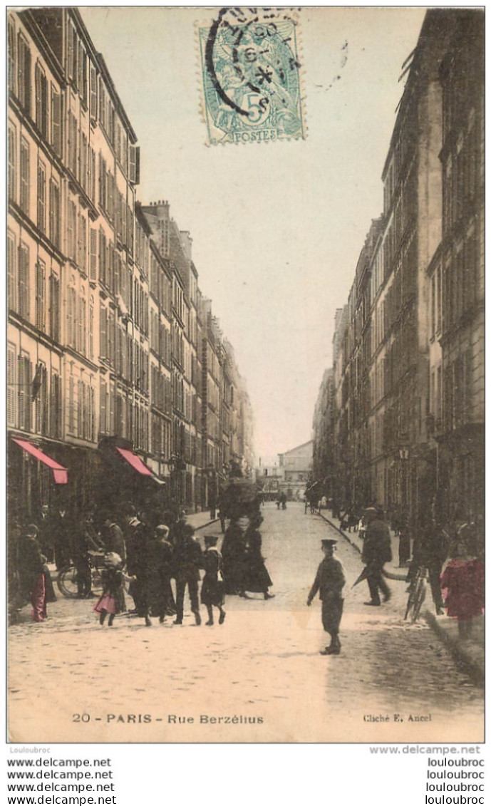 PARIS RUE BERZELIUS CLICHE ANCEL - Arrondissement: 17