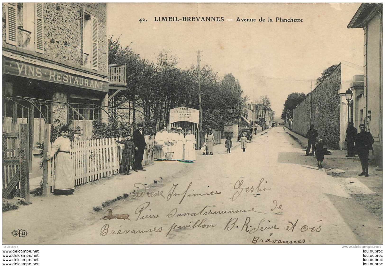 LIMEIL BREVANNES AVENUE DE LA PLANCHETTE CAFE RESTAURANT A. VERNON - Limeil Brevannes