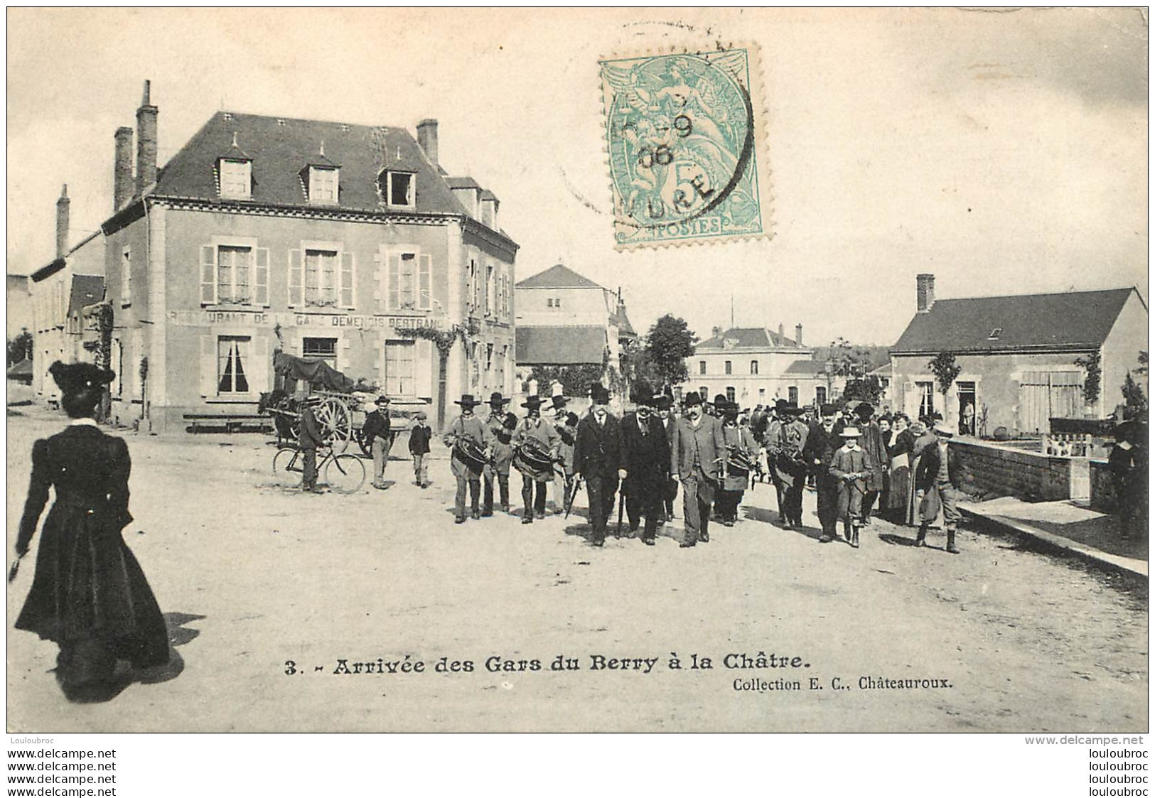 LA CHATRE ARRIVEE DES GARS DU BERRY COLLECTION E.C. - La Chatre