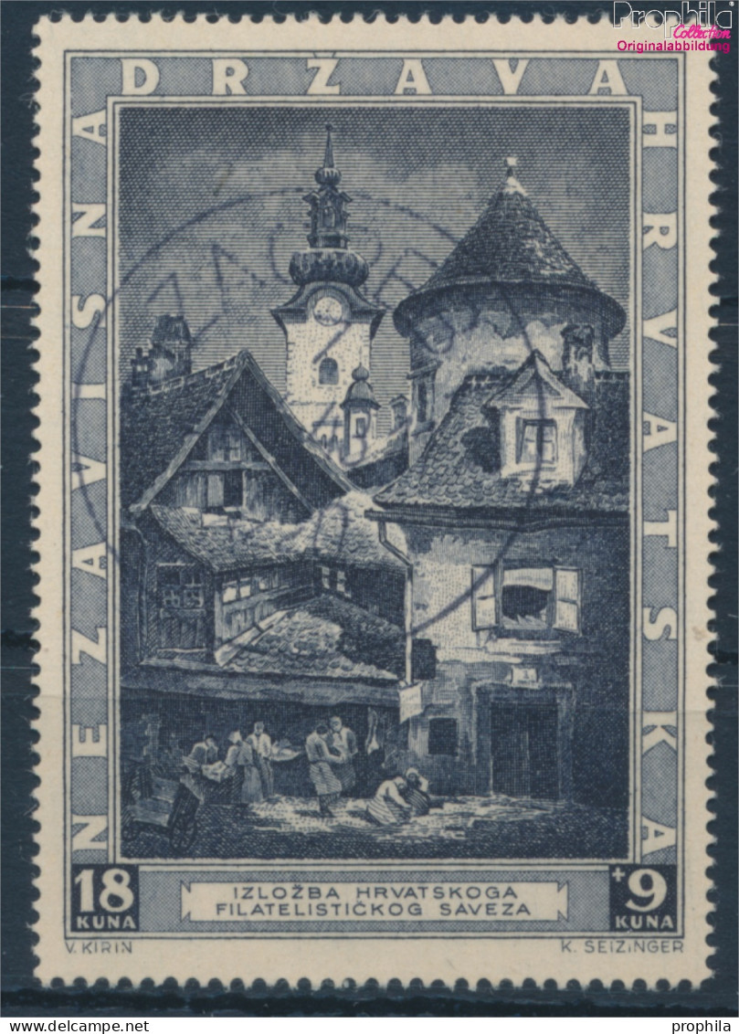 Kroatien 115 (kompl.Ausg.) Gestempelt 1943 Briefmarkenausstellung (10350067 - Croatia