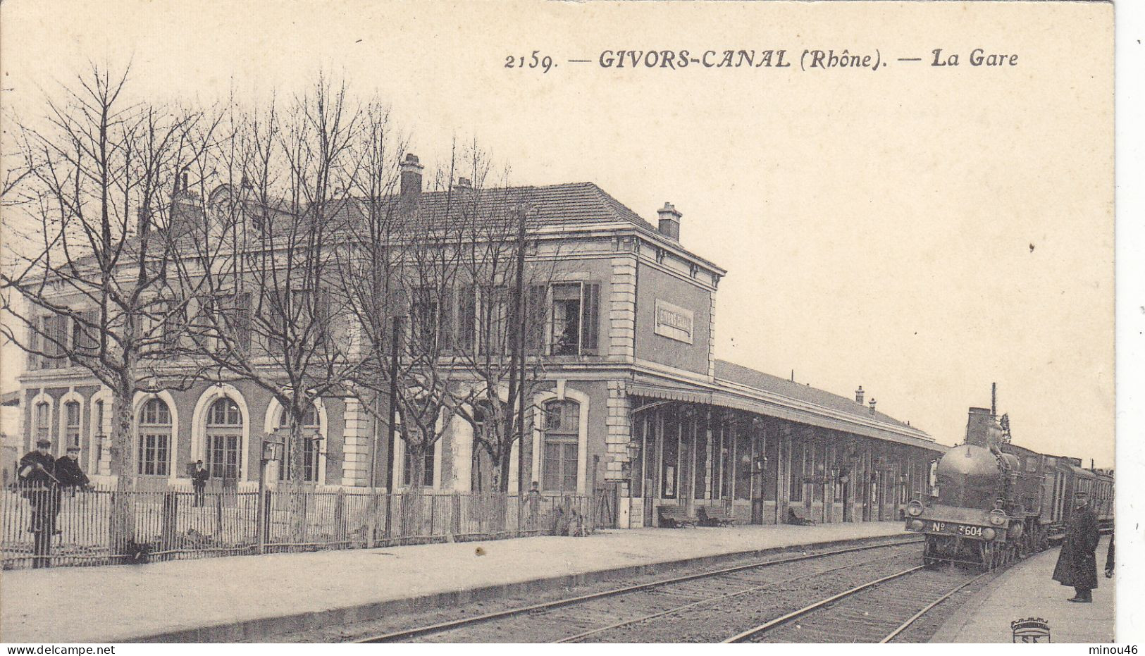 GIVORS CANAL : L INTERIEUR DE LA GARE AVEC TRAIN .N. CIRCULEE T.B.ETAT. PETIT PRIX COMPAREZ!!! - Givors