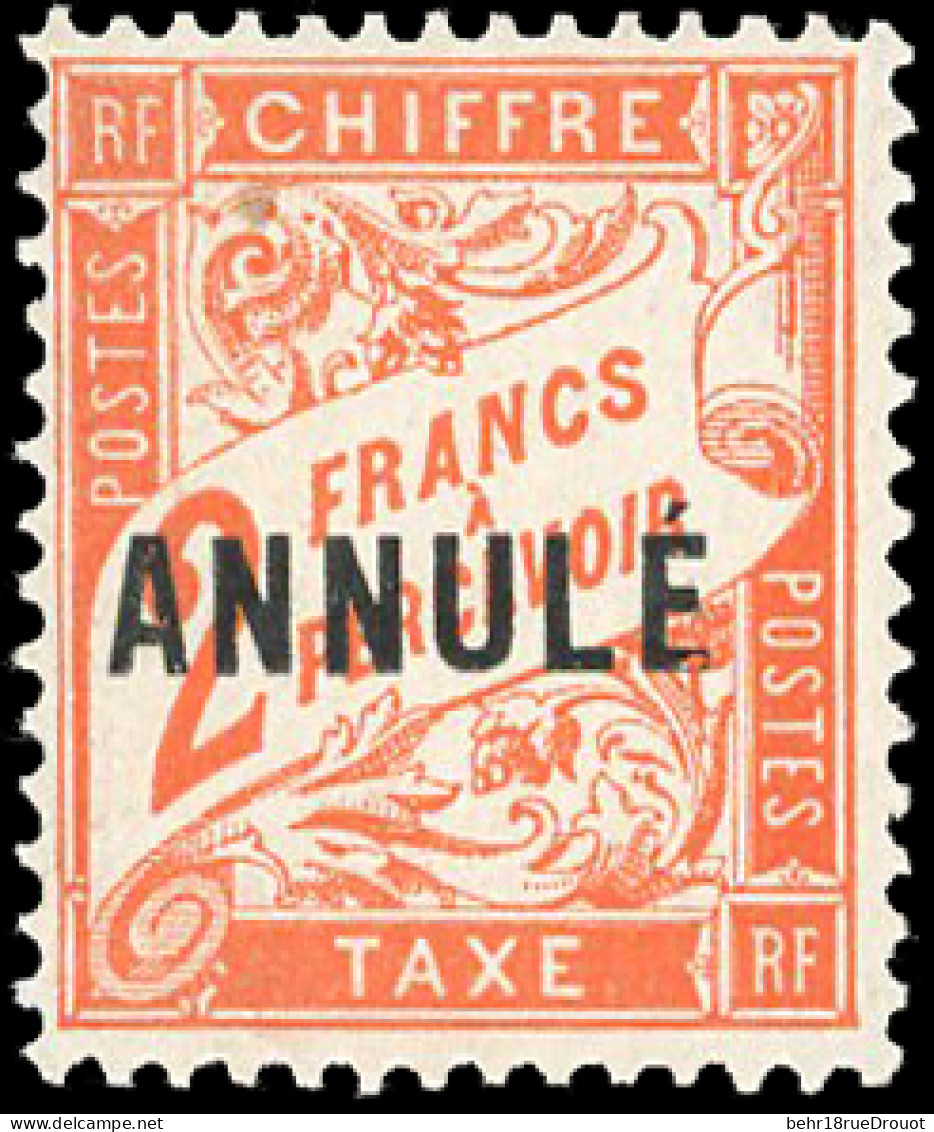 ** 41-CI1 - Timbres-Taxe. 2F. Rouge-orange. SUP. - Cours D'Instruction