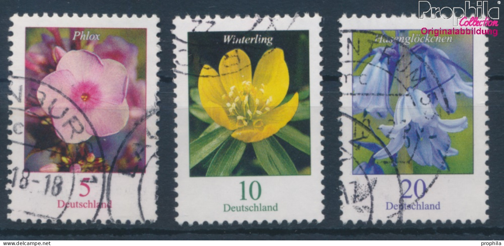 BRD 3296,3314-3315 (kompl.Ausg.) Gestempelt 2017 Blumen (10352081 - Oblitérés