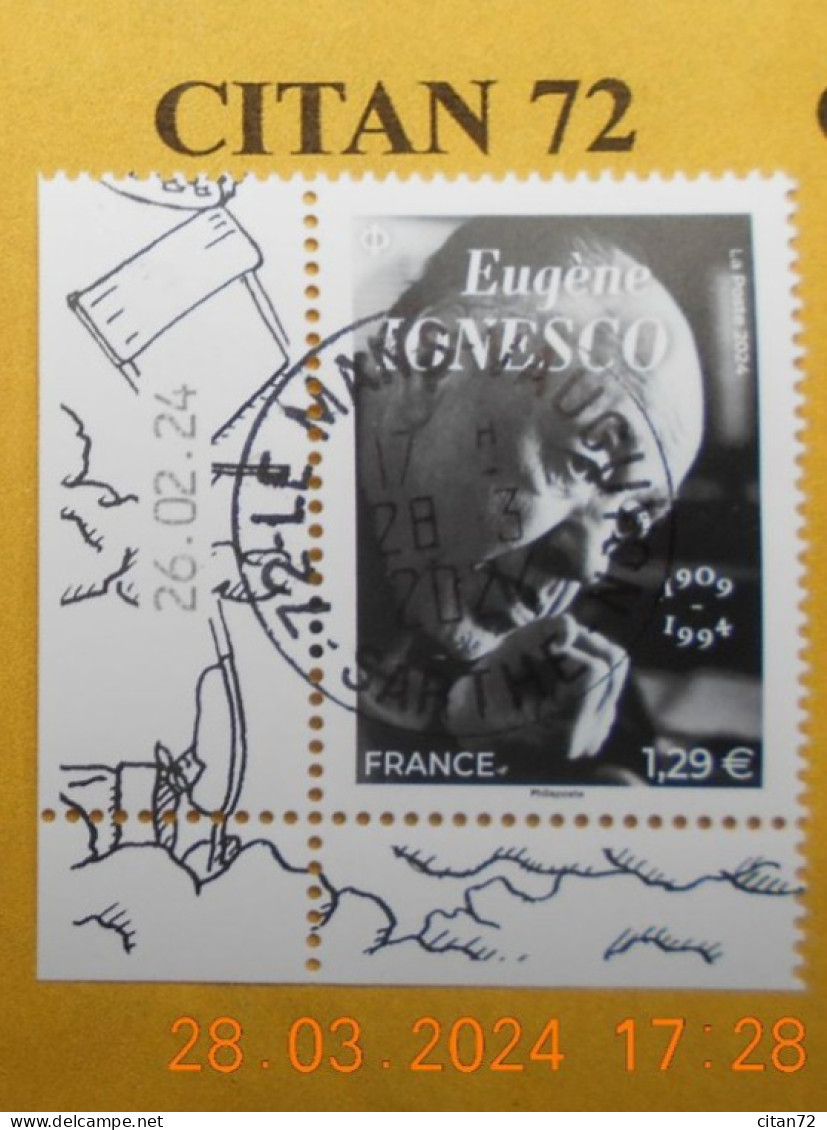 FRANCE 2024    EUGENE  IONESCO  ( 1909 - 1994 )    NEUF  OBLITERE  DATE - Used Stamps