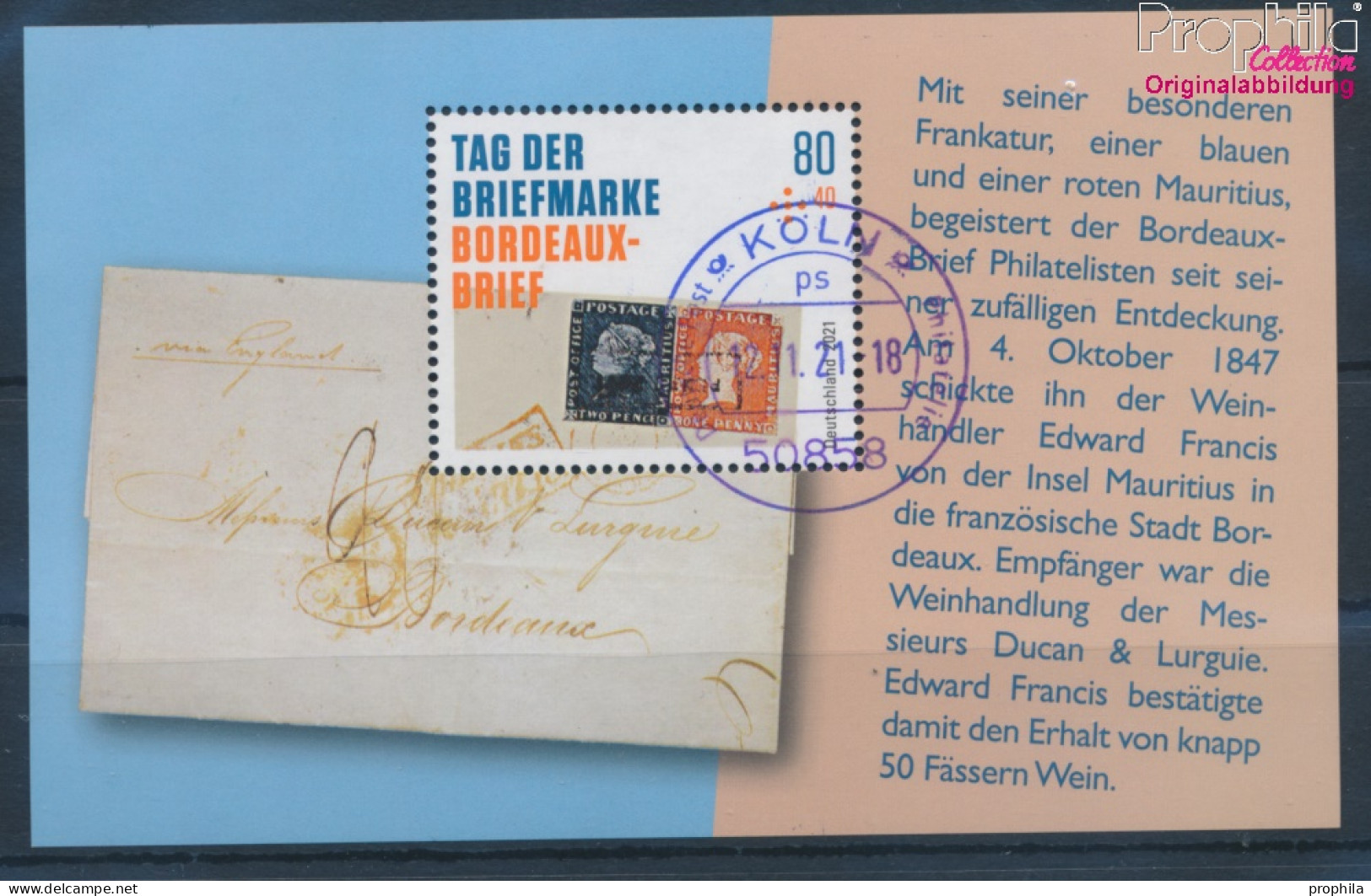 BRD Block88 (kompl.Ausg.) Gestempelt 2021 Tag Der Briefmarke (10351897 - Used Stamps