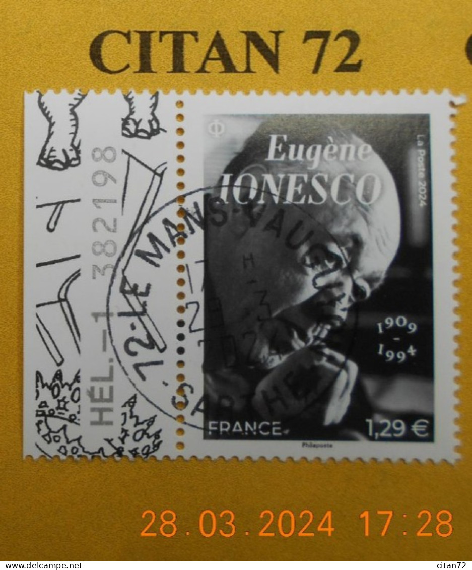 FRANCE 2024    EUGENE  IONESCO  ( 1909 - 1994 )    NEUF  OBLITERE NUMEROTE - Used Stamps