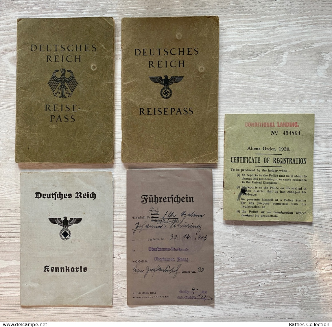 WW2 Germany 1933-1942 Passport & Other Documents Passeport Reisepass Pasaporte Passaporto - Documentos Históricos