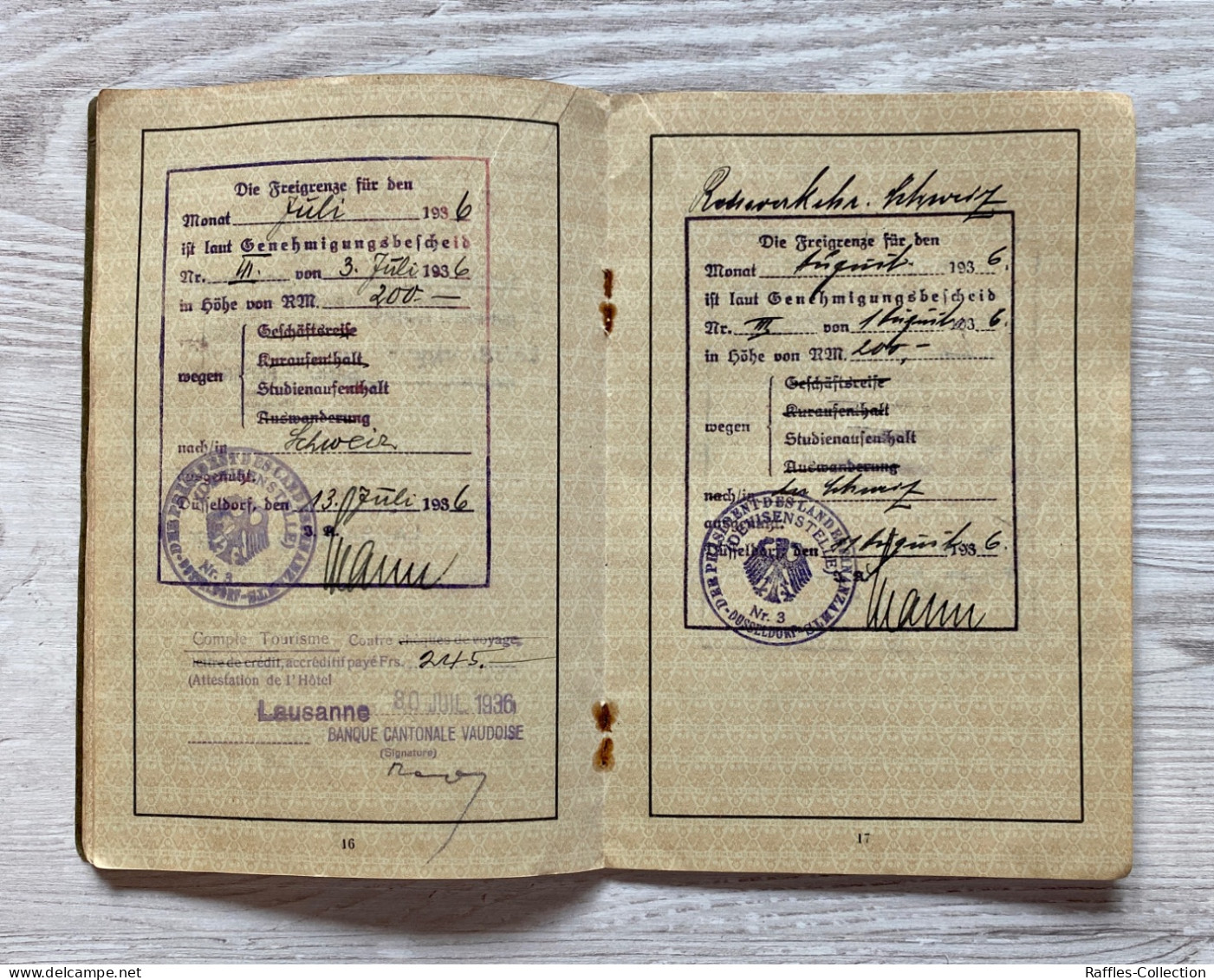 WW2 Germany 1933-1942 passport & other documents passeport reisepass pasaporte passaporto