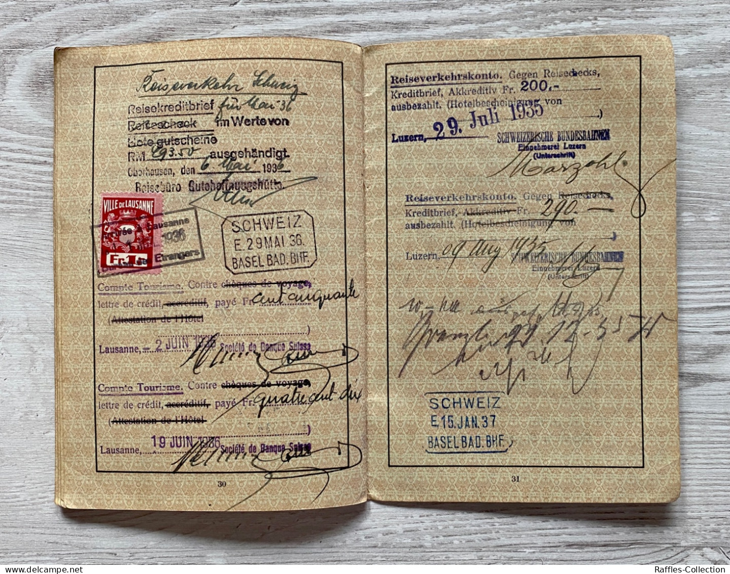 WW2 Germany 1933-1942 passport & other documents passeport reisepass pasaporte passaporto