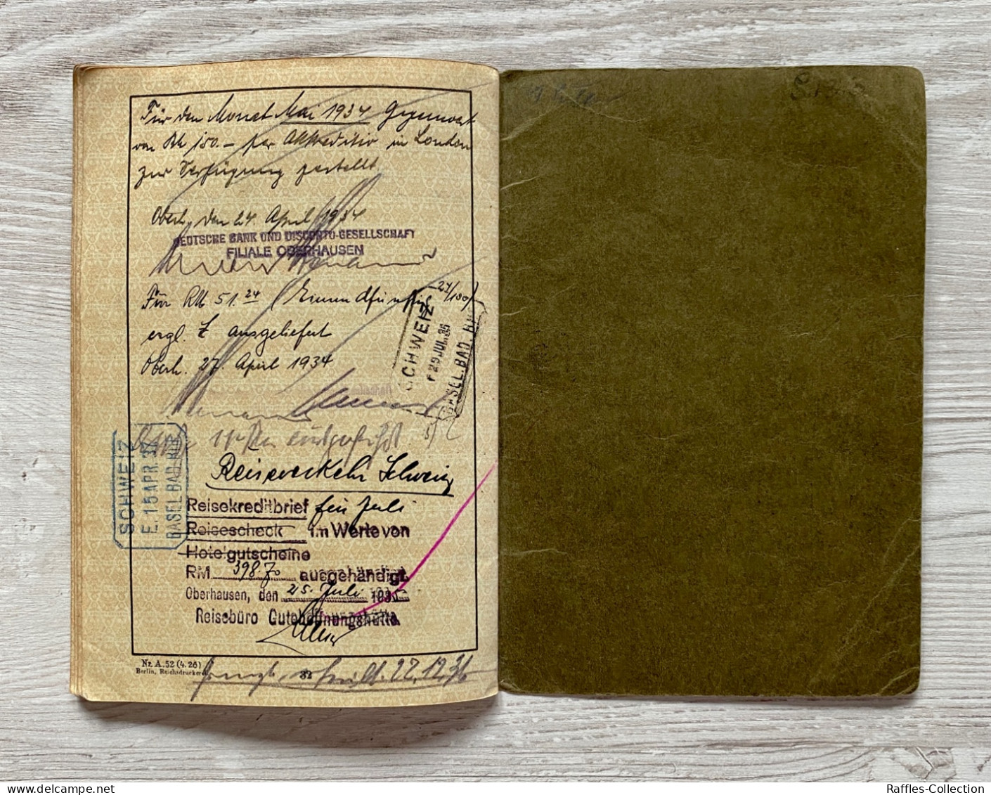 WW2 Germany 1933-1942 passport & other documents passeport reisepass pasaporte passaporto