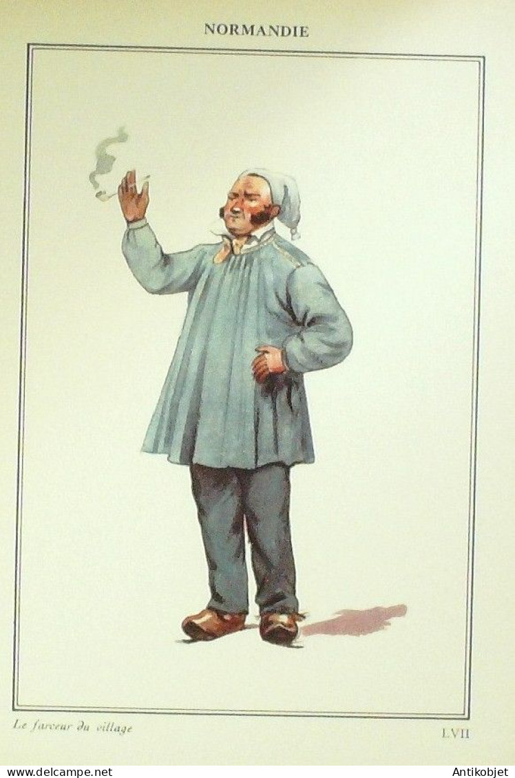 Costume Normandie (27) Farceur Villageois Signé Illustré Par P.A Leroux XXème - Célébrités