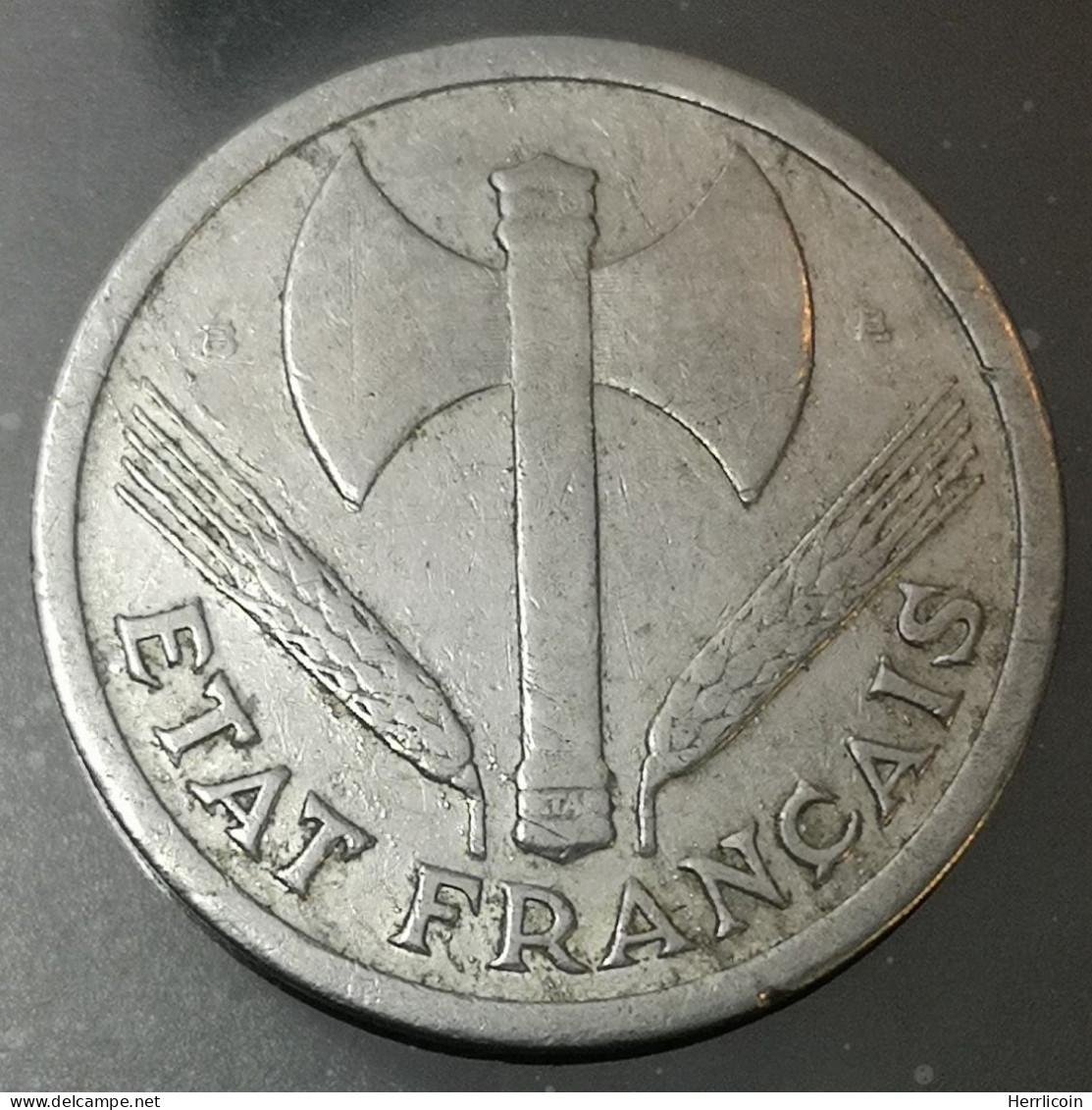 Monnaie France - 1944 B - 2 Francs Francisque Alumimium-magnésium - 2 Francs