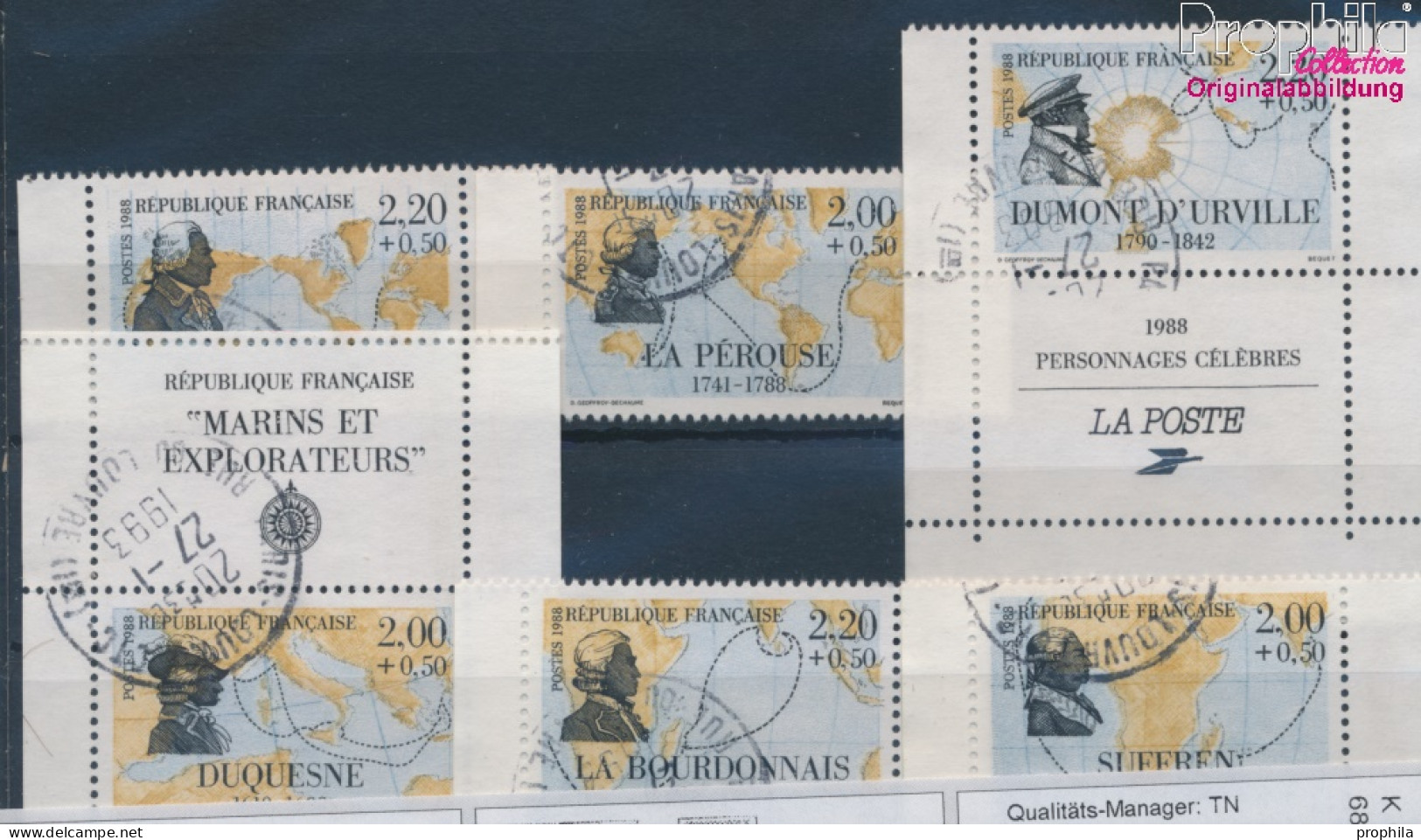 Frankreich 2655C-2660C (kompl.Ausg.) Gestempelt 1988 Persönlichkeiten (10354680 - Used Stamps